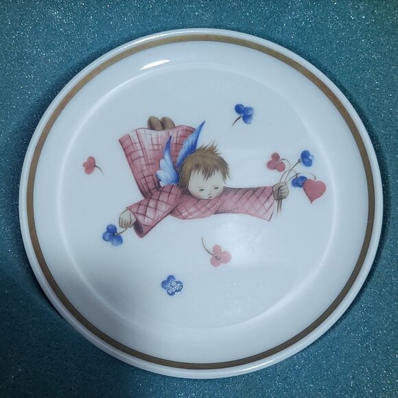 Schmid Berta Flying Angel Hummel Museum Miniature Plate Collection 1978 - Picture 1 of 8